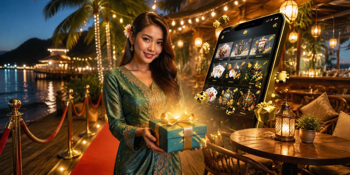 Pengguna di Langkawi membuat deposit semasa promosi istimewa Hari Raya